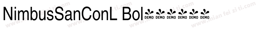 NimbusSanConL Bol字体转换